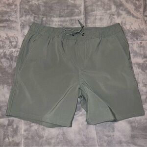🎉HP🎉 Men's L Member's Mark Tech Shorts Sage Green/Gray NWOT